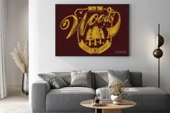 Plakat: Krok w lesie