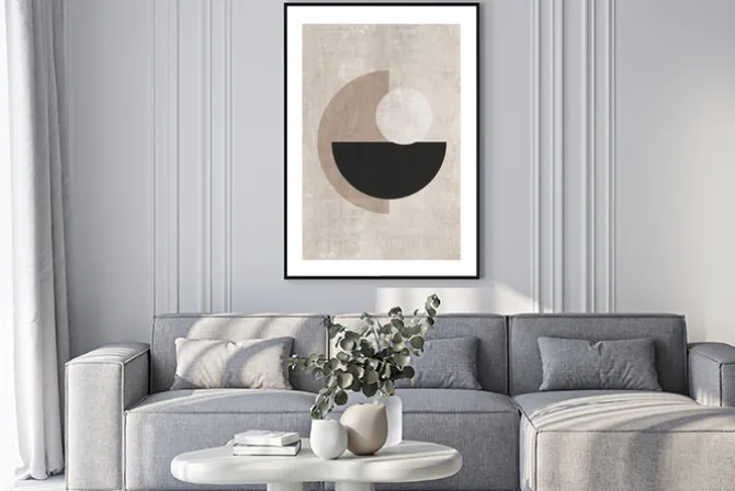 Plakat: Kształty geometryczne abstrakcja