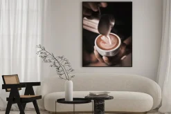 Plakat: Kubek kawy fotografia w stylu vintage