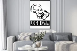 Plakat: Kulturysta ikona lub symbol