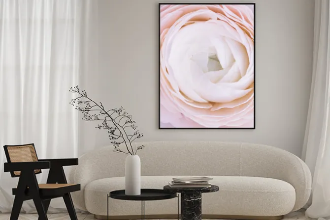 Plakat: Kwiat w pastelowych barwach