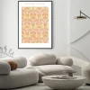 Plakat: Kwiatowe ornamenty w stylu william morris