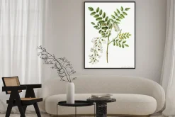 Plakat: Kwitnąca gałązka w stylu akwareli