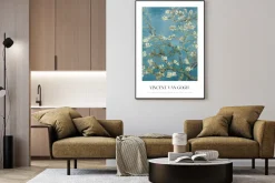 Plakat: Kwitnący migdałowiec sztuka vincenta van gogha