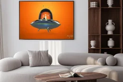 Plakat: Latający spodek