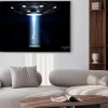 Plakat: Latających spodków ufo porwał kobietę