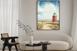 Plakat: Latarnia morska w wydmy