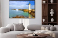 Plakat: Latarnia w quiberon, bretania, francja