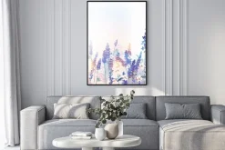 Plakat: Lawenda na romantycznej ilustracji