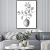 Plakat: Lemon tree fruit and flowers hand-drawn pencil illustration isolated