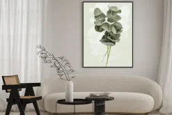 Plakat: Liście eukaliptusa w odcieniu zieleni