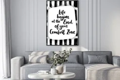 Plakat: Life begins at the end of your comfort zone.