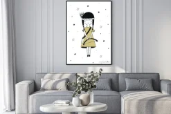 Plakat: Little explorer - ładny ręcznie rysowane plakat przedszkola z