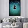 Plakat: Little fairy girl swingig