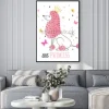 Plakat: Little princess vector illustration for kids design - poster,