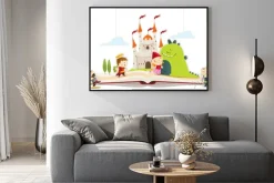 Plakat: Livre de conte smok i księżniczka