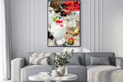 Plakat: Lody z jagód i mięty