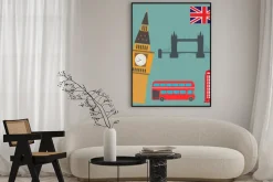 Plakat: Londyn grafika wektorowa