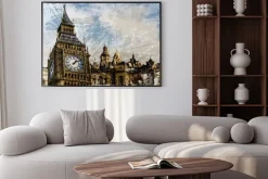 Plakat: Londyn komponowanie w stylu vintage