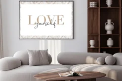 Plakat: Love yourself napis
