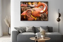 Plakat: Małe posąg słonia