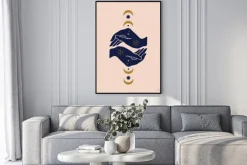 Plakat: Magical girl hands art mystical reiki meditation