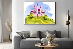 Plakat: Magiczna księżniczka zamek.