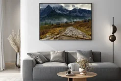 Plakat: Malownicze widoki górskie w hali tatr