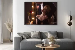 Plakat: Man pieszcząc jego kochanka