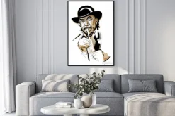 Plakat: Man playing the trumpet.