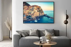 Plakat: Manarola z rocznika przefiltrowanej stylu