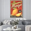 Plakat: Mango locally grown tropical fruit decorative ad design for fruit