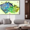 Plakat: Mapa republiki czeskiej