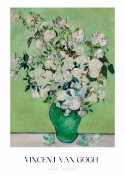 Plakat: Martwa natura wazon z różami vincent van gogh