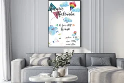 Plakat: Metryczka z latawcami