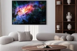 Plakat: Mgławica w kolorach tęczy