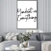 Plakat: Mindset is everything typograficzny
