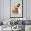 Plakat: Minimal wall art poster with abstract organic shapes composition