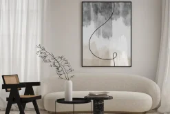 Plakat: Minimalistyczna abstrakcja w nowoczesnym stylu z linią