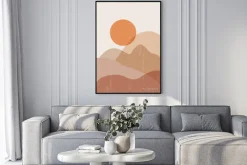 Plakat: Minimalistyczna grafika w stylu boho