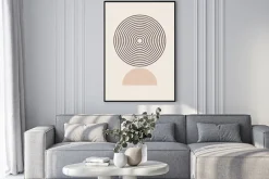 Plakat: Minimalistyczna kompozycja geometryczny wzór