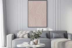 Plakat: Minimalistyczny deseń geometryczne kształty linie