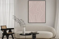 Plakat: Minimalistyczny deseń geometryczne kształty linie