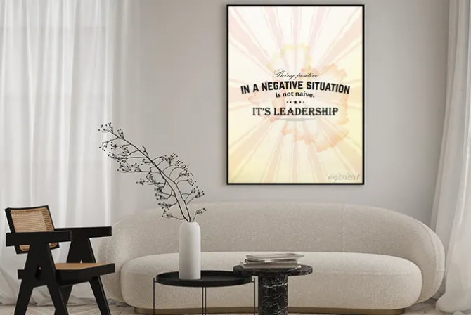 Plakat: Minimalistyczny plakat motywacyjny