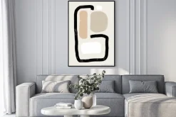 Plakat: Minimalistyczny wzór nowoczesna abstrakcja kształty