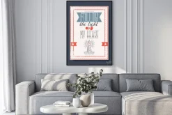 Plakat: Miłość plakat z inspirującym napisem.