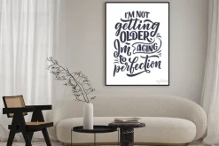 Plakat: Modern and stylish hand drawn lettering slogan. quote about old