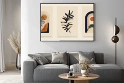 Plakat: Modern minimalist abstract aesthetic illustrations. bohemian