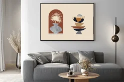 Plakat: Modern minimalist abstract aesthetic illustrations. bohemian