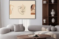 Plakat: Modern minimalist abstract aesthetic illustrations. bohemian